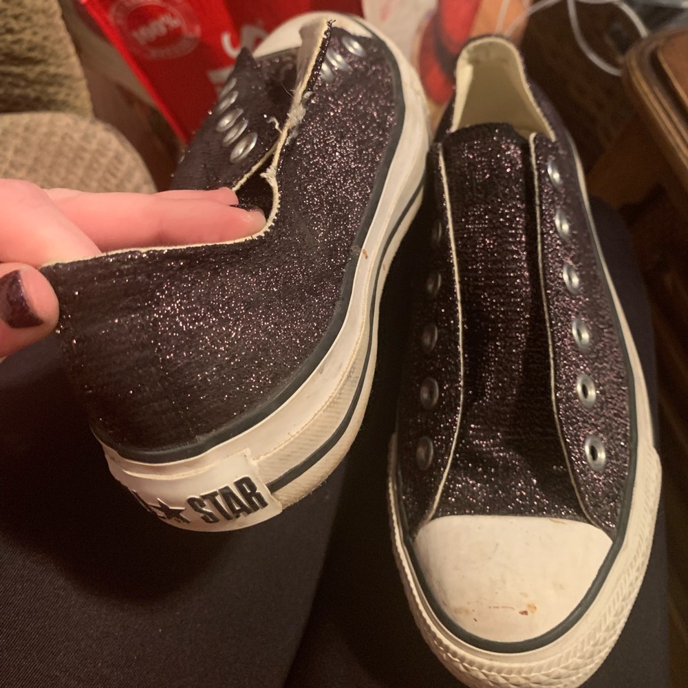 Sparkly converse. - Picture 2 of 3